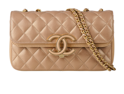 Chic Double Flap, Leather, Gold, AC/DB/B, 28559943 (2019), 3*